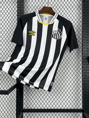 CAMISOLA DO SANTOS 25/26 PRETO E BRANCO