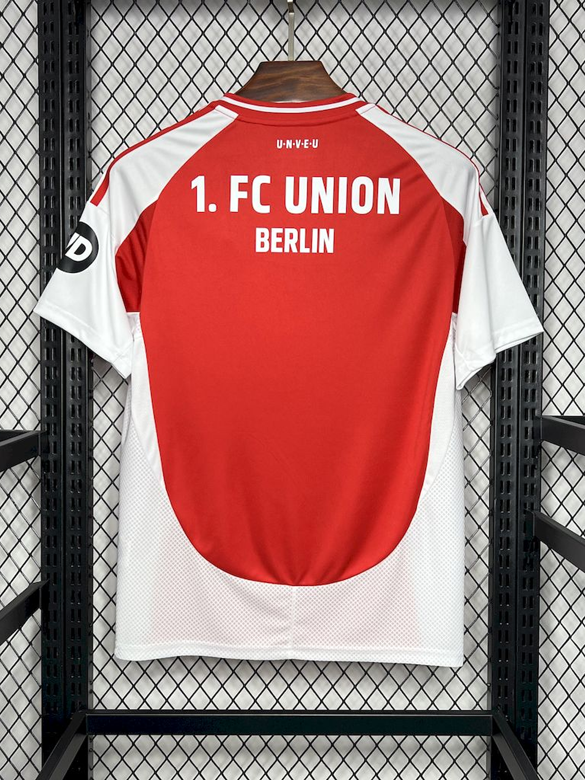 CAMISOLA DO UNION BERLIN 25/26 VERMELHO E BRANCO 3