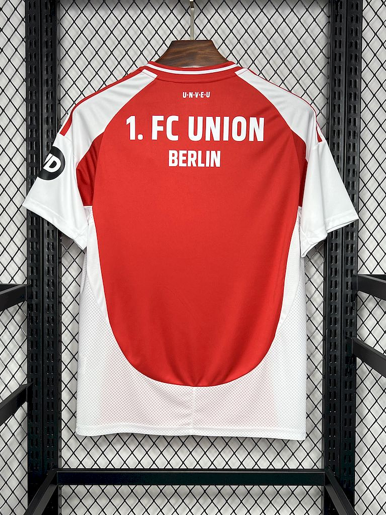 CAMISOLA DO UNION BERLIN 25/26 VERMELHO E BRANCO 3
