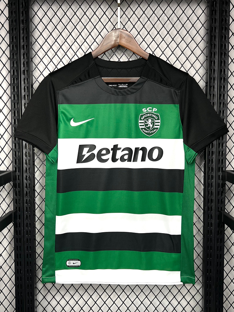 CAMISOLA DO SPORTING 25/26 VERDE E PRETO 2