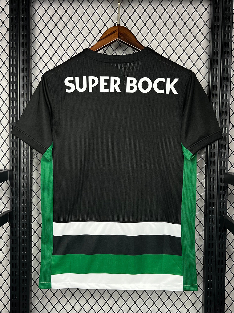 CAMISOLA DO SPORTING 25/26 VERDE E PRETO 3