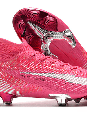 Chuteira Nike Mercurial Superfly 7 Elite Mbapp- Rosa FG