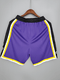 Shorts Los Angeles Lakers Purple Black Side NBA - Thumbnail 2