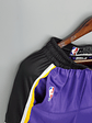 Shorts Los Angeles Lakers Purple Black Side NBA - Thumbnail 4