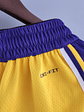 Shorts 75th Anniversary Los Angeles Lakers Yellow NBA - Thumbnail 2