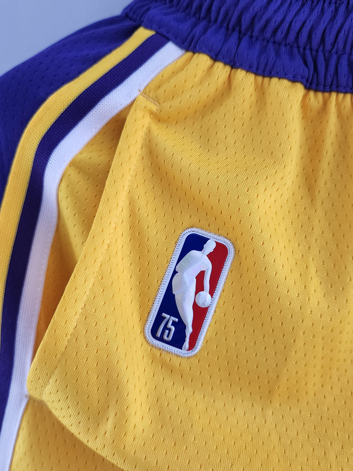 Shorts 75th Anniversary Los Angeles Lakers Yellow NBA 7
