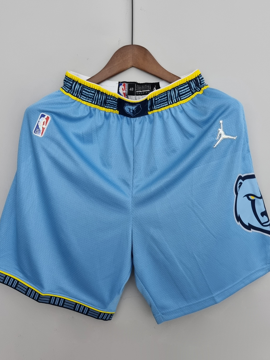 Shorts 75th Anniversary Memphis Grizzlies Jordan Edition Blue Shorts NBA 1
