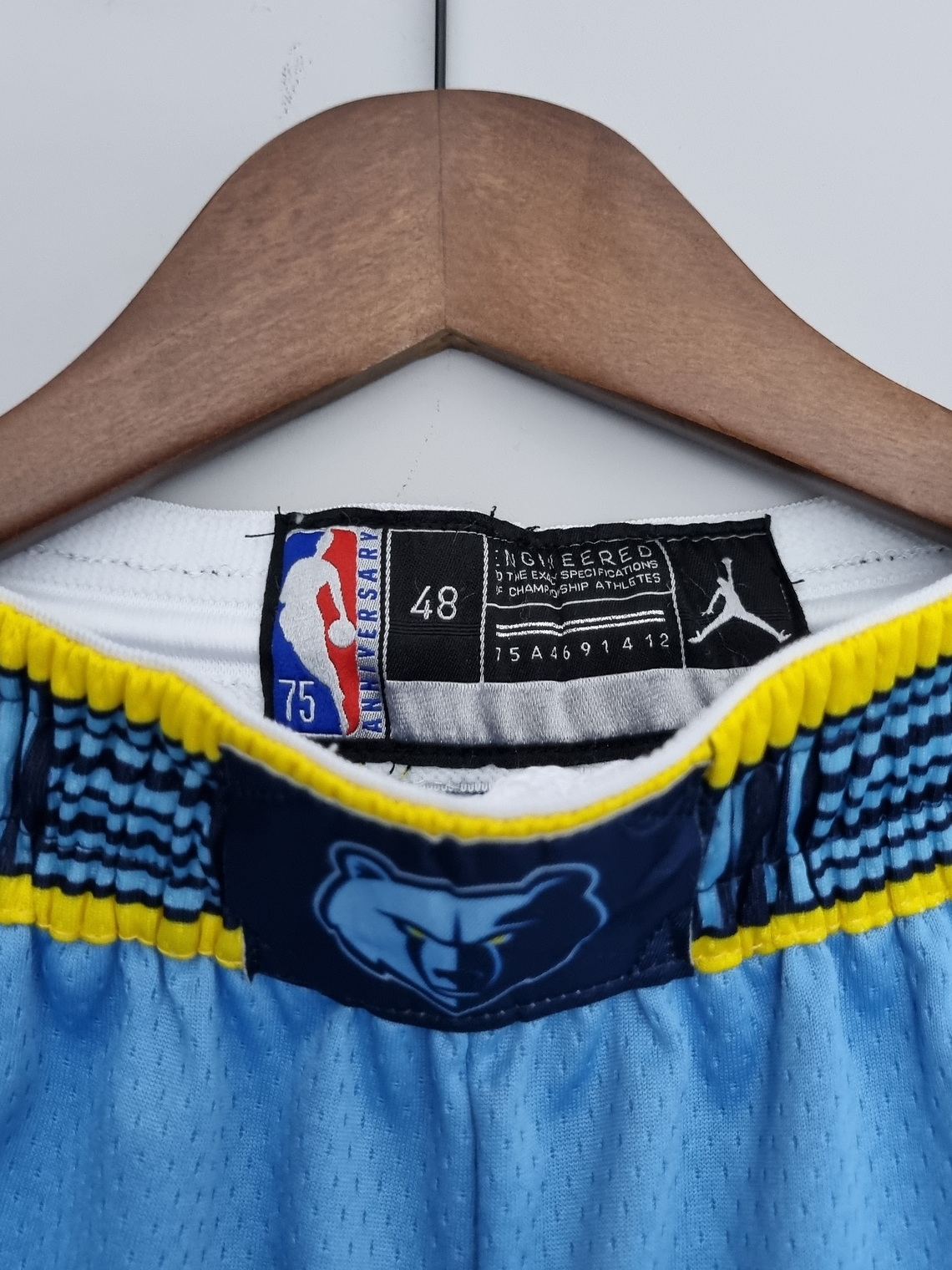 Shorts 75th Anniversary Memphis Grizzlies Jordan Edition Blue Shorts NBA 8