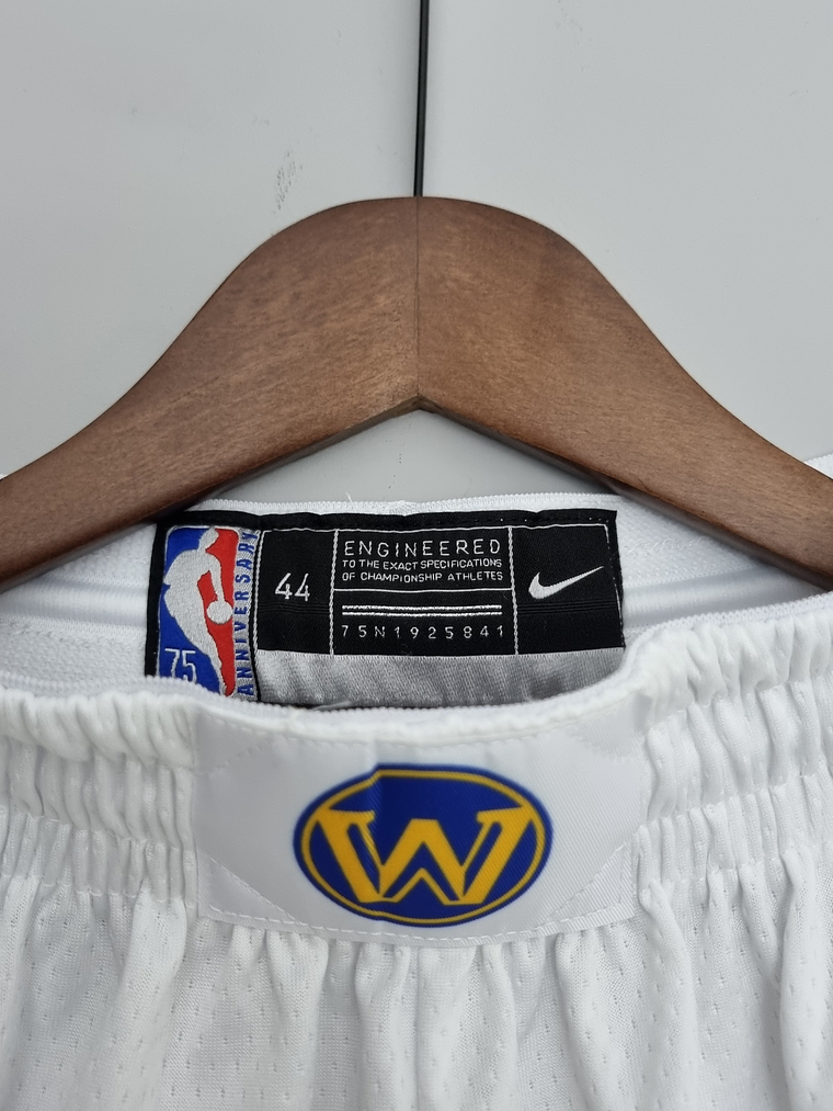 Shorts 75th Anniversary Golden State Warriors White NBA 8
