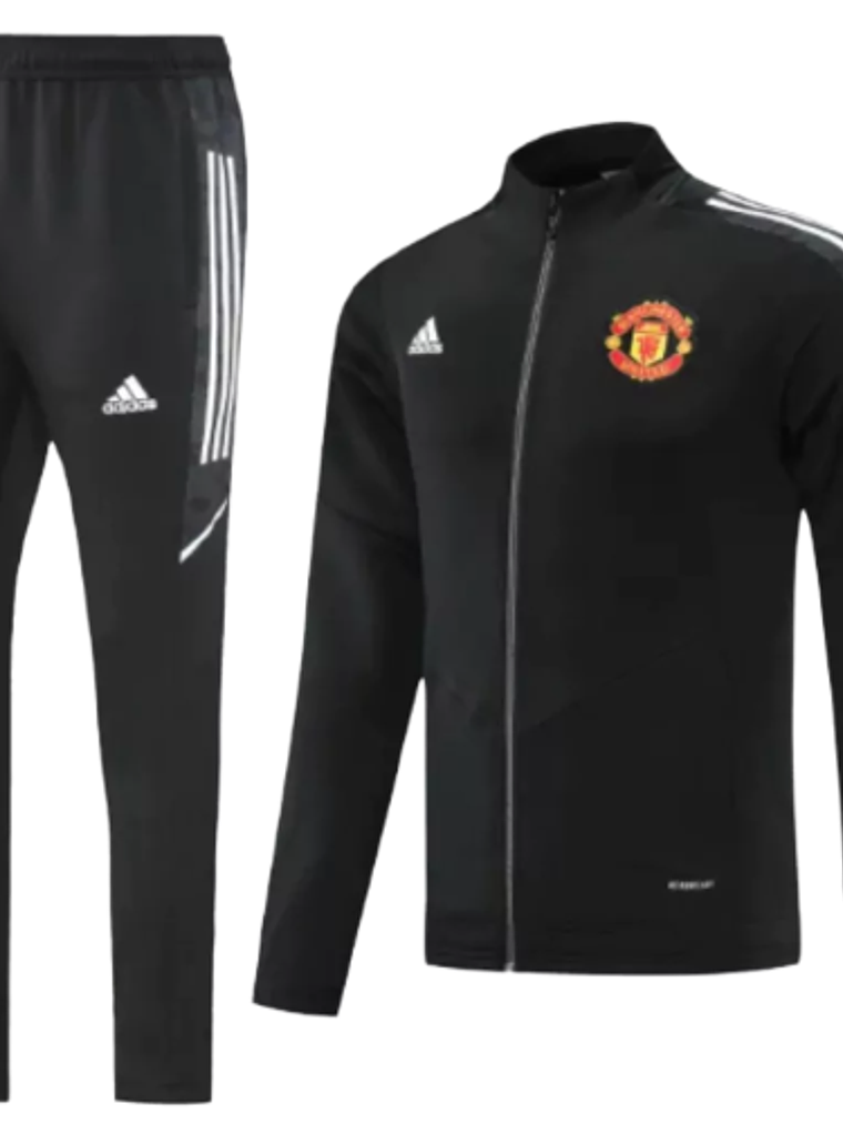 Agasalho de Viagem Manchester United - Masculino - Preto e Branco 1