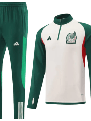 Conjunto de Treino Seleção México - Masculino - Beje e Verde