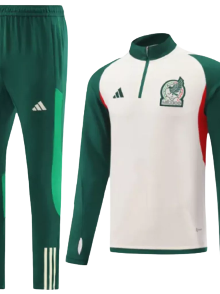Conjunto de Treino Seleção México - Masculino - Beje e Verde 1
