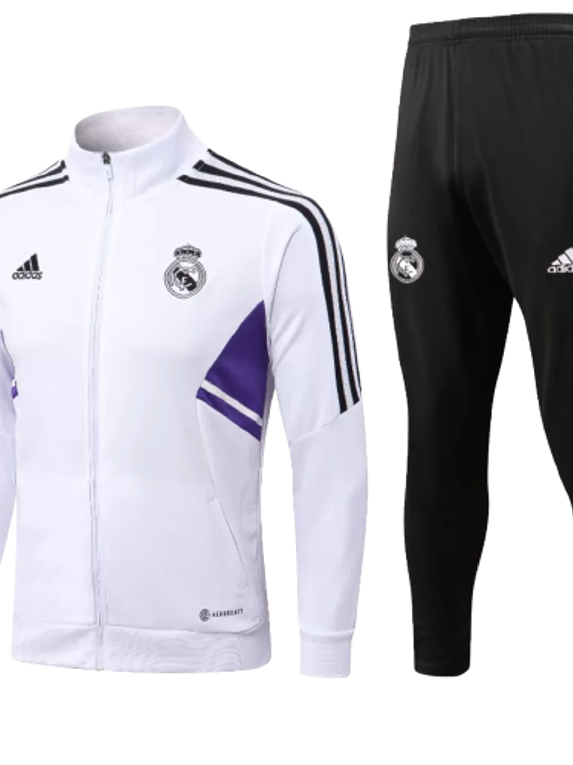 Agasalho de Viagem Real Madrid - Masculino - Branco e Lilás 1