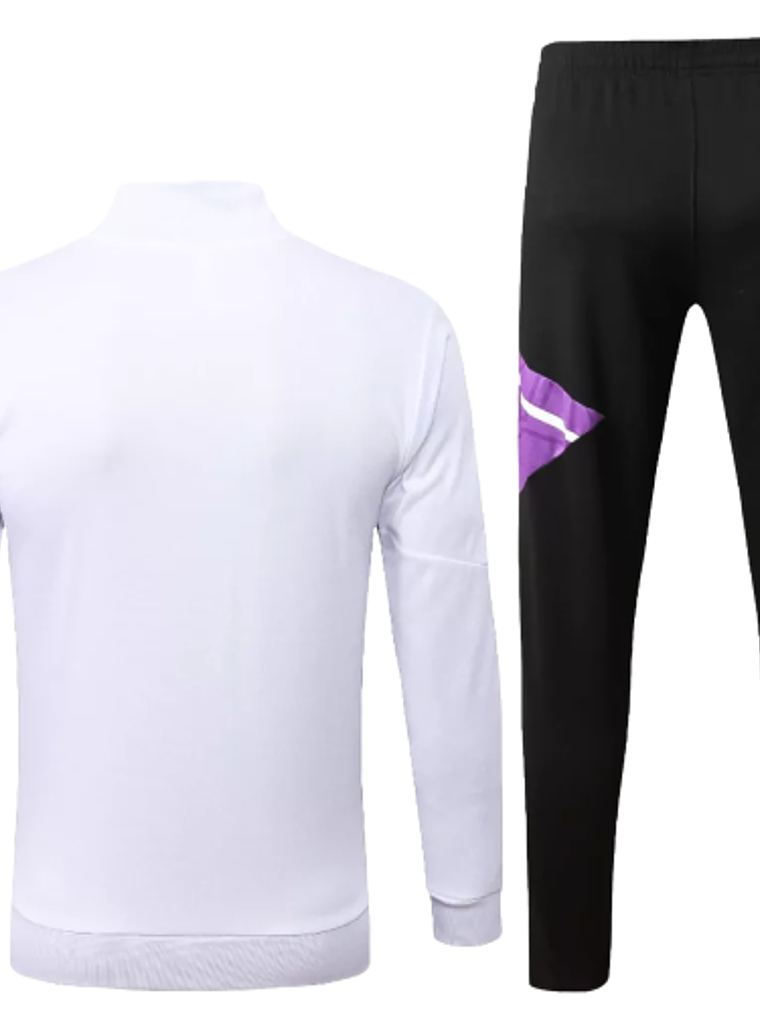 Agasalho de Viagem Real Madrid - Masculino - Branco e Lilás 2