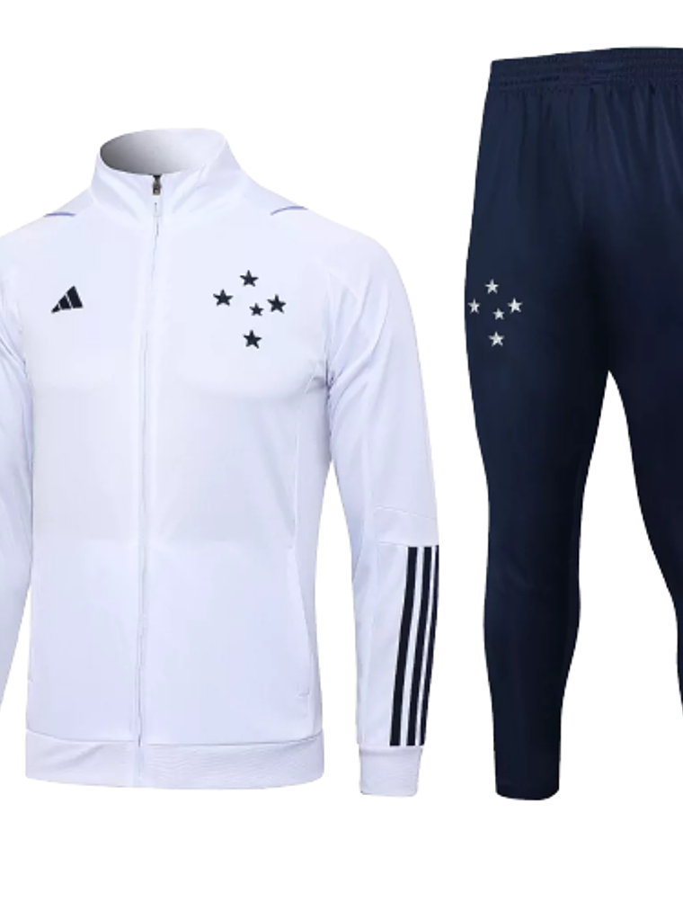 Agasalho de Viagem Cruzeiro - Masculino - Branco 1