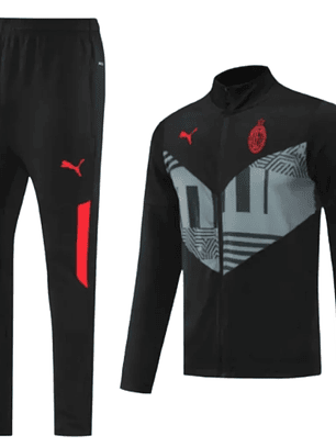 Agasalho de Viagem Milan - Masculino - Preto e Cinza