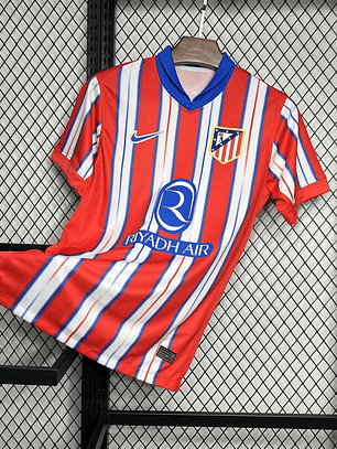 CAMISOLA DO ATLETICO DE MADRID 24/25 VERMELHO E BRANCO