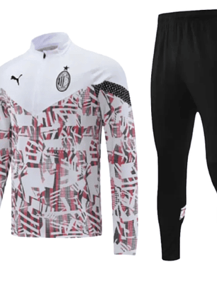 Agasalho de Viagem Milan - Masculino - Vermelho e Branco