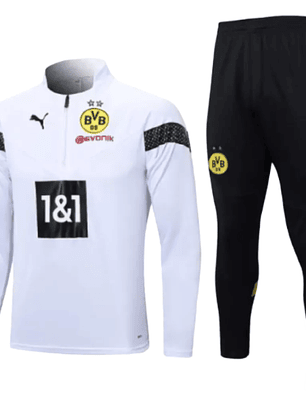 Conjunto de Treino Borussia Dortmund - Masculino - Branco