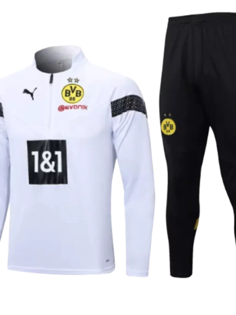 Conjunto de Treino Borussia Dortmund - Masculino - Branco 1