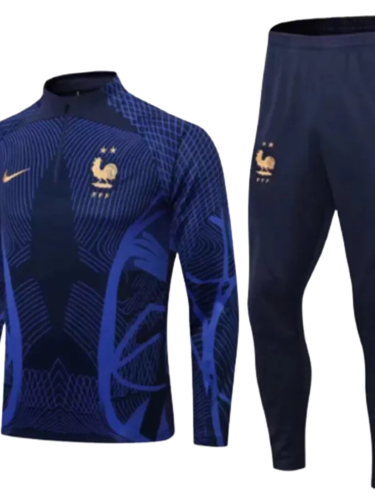 Conjunto de Treino Seleção França - Masculino - Azul 1