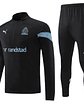 Conjunto de Treino Olympique de Marseille - Masculino - Preto - Thumbnail 1