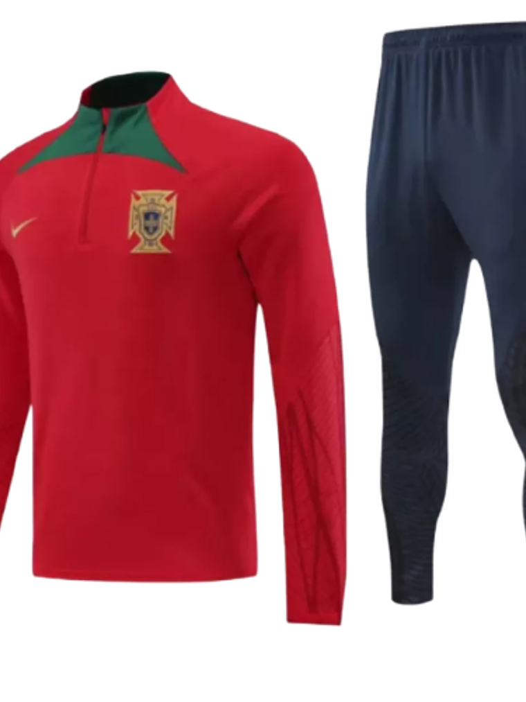 Conjunto de Treino Seleção Portugal - Masculino - Vermelho 1