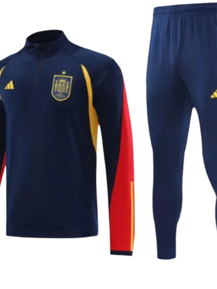 Conjunto de Treino Seleção Espanha - Masculino - Azul Marinho 1