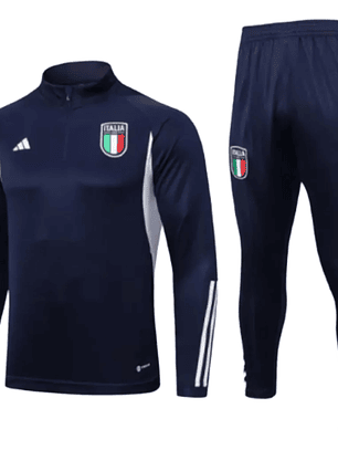 Conjunto de Treino Seleção Itália - Masculino - Azul Marinho