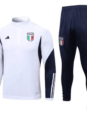 Conjunto de Treino Seleção Itália - Masculino - Branco
