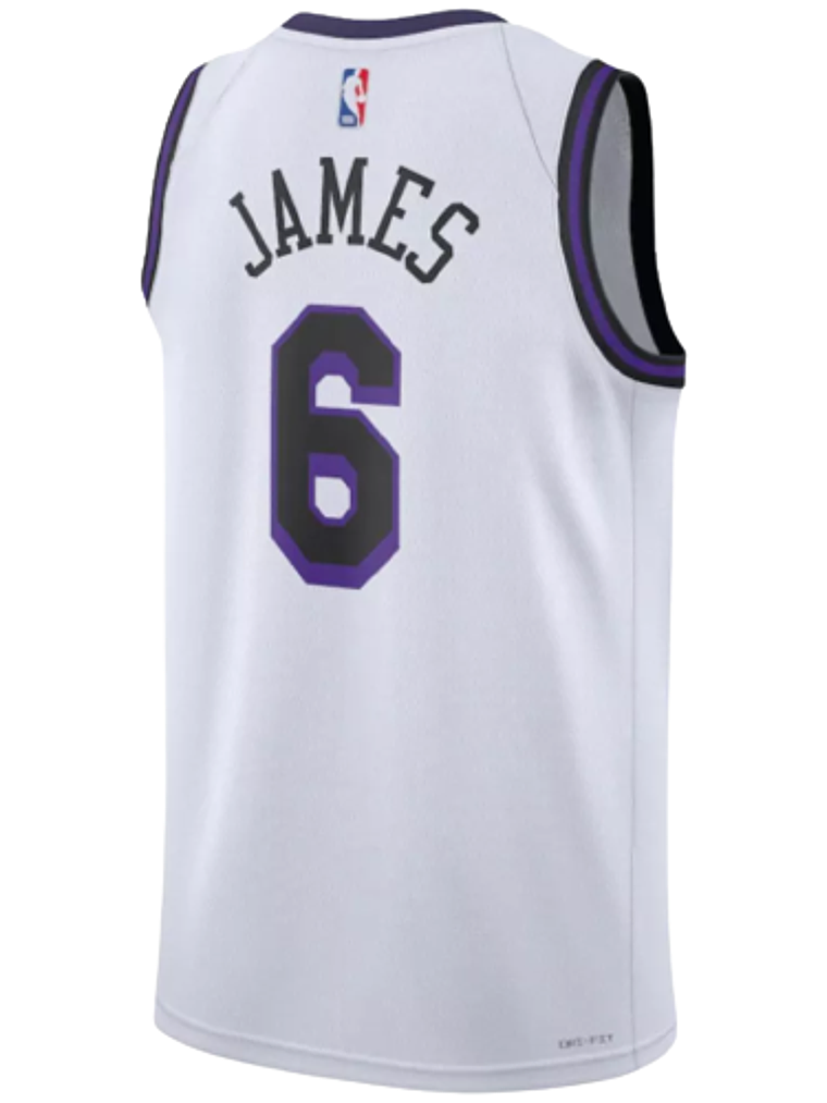 Regata Los Angeles Lakers- LeBron James 2022/23 City Edition - Branca 2