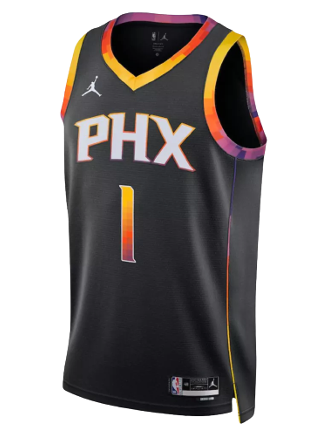 Regata Phoenix Suns- Devin Booker - 2022/23 City Edition - Preta 1