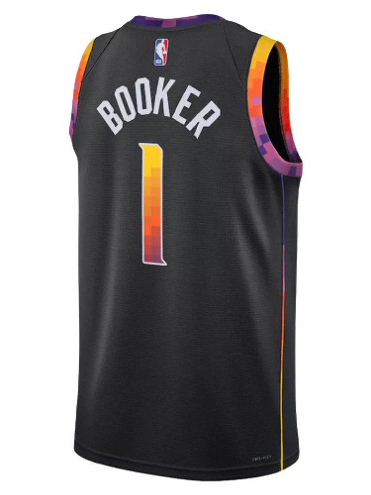 Regata Phoenix Suns- Devin Booker - 2022/23 City Edition - Preta 2