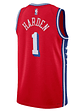 Regata Philadelphia 76ers - James Harden - 2022/23 Swingman Jersey - Vermelho - Thumbnail 2