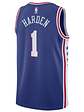 Regata Philadelphia 76ers - James Harden - 2022/23 Swingman Jersey - Azul - Thumbnail 2