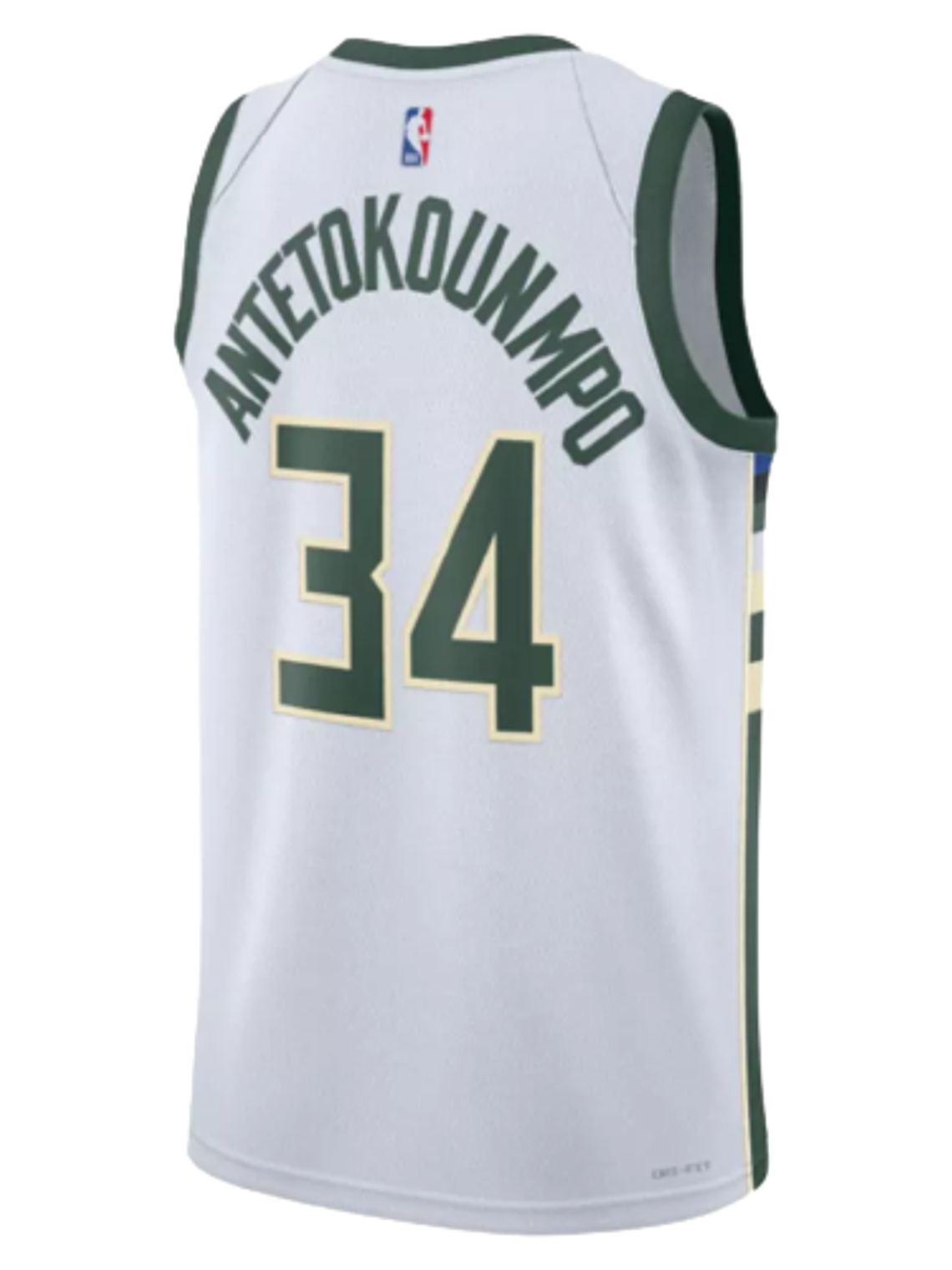Regata Milwaukee Bucks - Giannis Antetokounmpo - 2022/23 Swingman Jersey - Branca 2