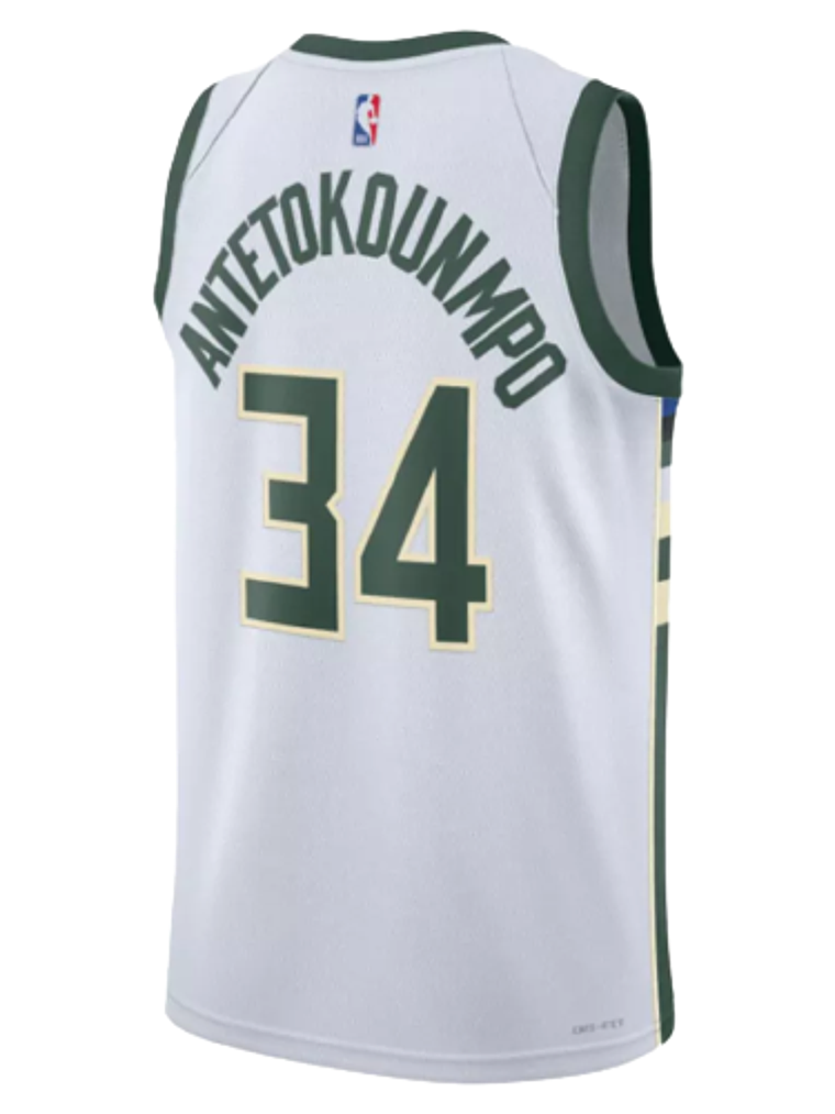 Regata Milwaukee Bucks - Giannis Antetokounmpo - 2022/23 Swingman Jersey - Branca 2