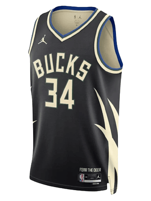 Regata Milwaukee Bucks - Giannis Antetokounmpo - 2022/23 Swingman Jersey - Preta