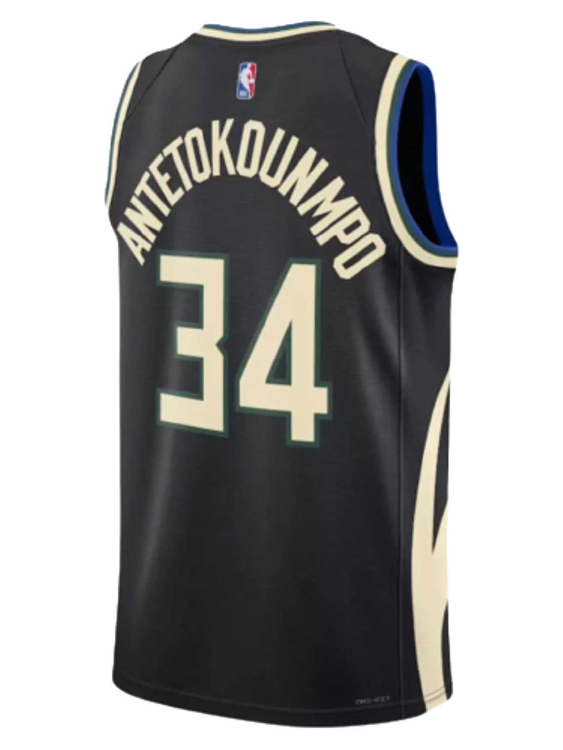 Regata Milwaukee Bucks - Giannis Antetokounmpo - 2022/23 Swingman Jersey - Preta 2