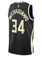 Regata Milwaukee Bucks - Giannis Antetokounmpo - 2022/23 Swingman Jersey - Preta - Thumbnail 2