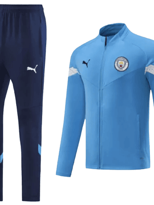 Agasalho de Viagem Manchester City - Masculino - Azul Claro