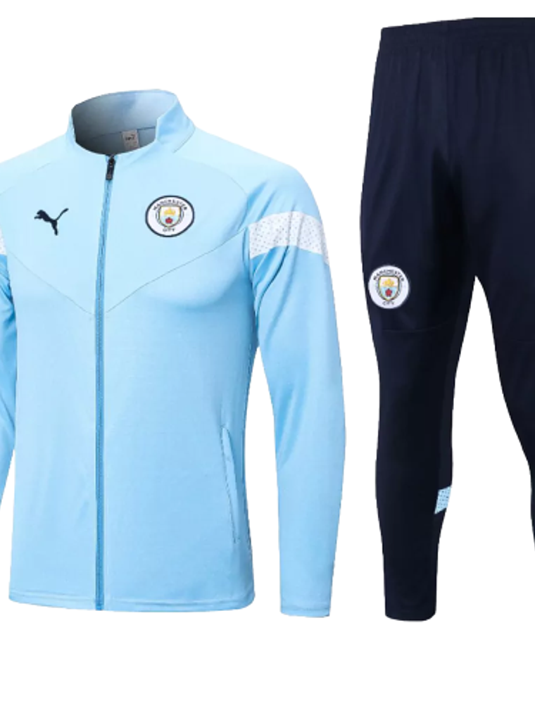 Agasalho de Viagem Manchester City - Masculino - Azul Claro 1