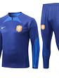 Conjunto de Treino Seleção Holanda - Masculino - Azul - Thumbnail 1