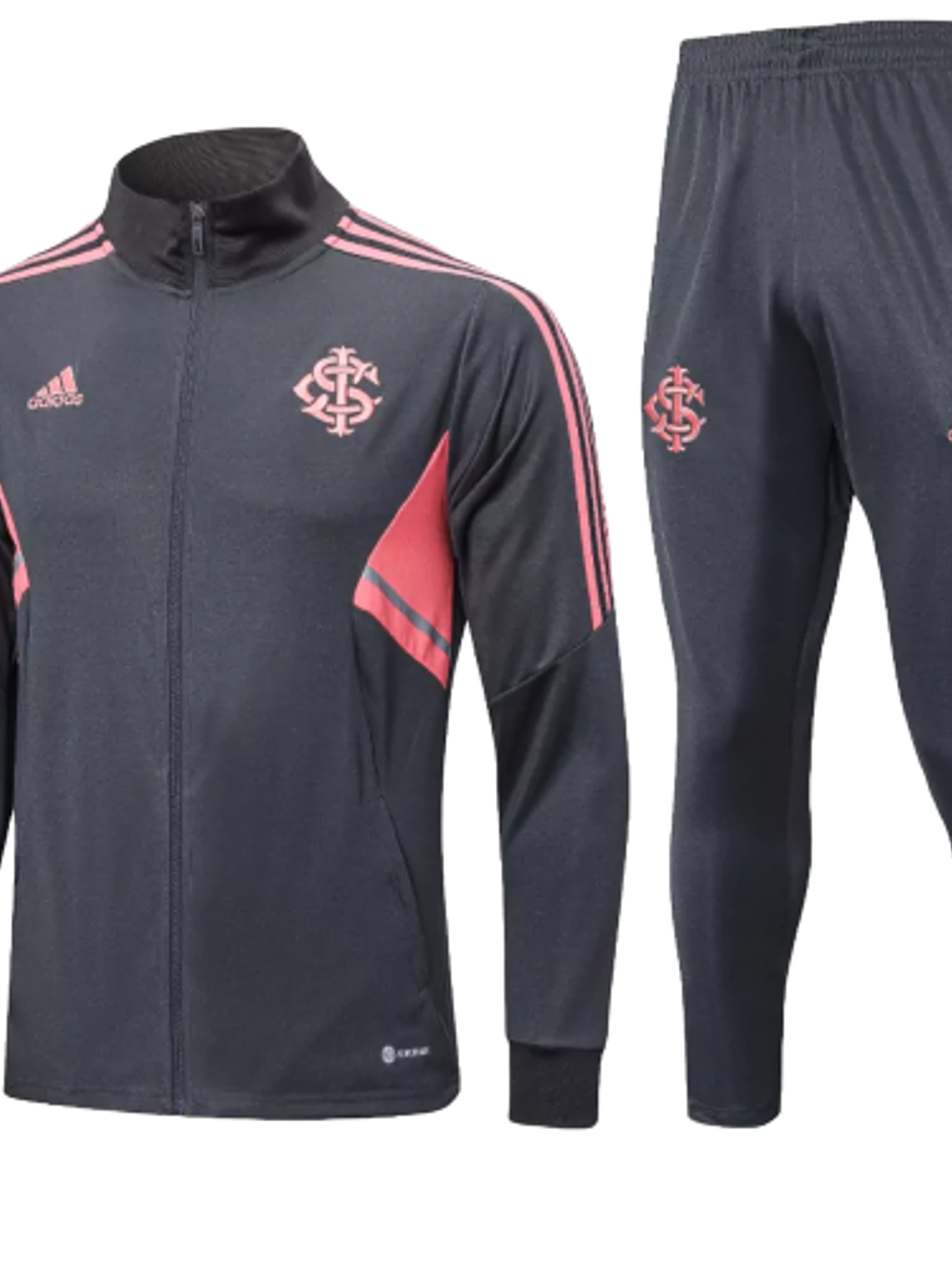 Agasalho de Viagem Internacional - Masculino - Cinza e Vermelho 1