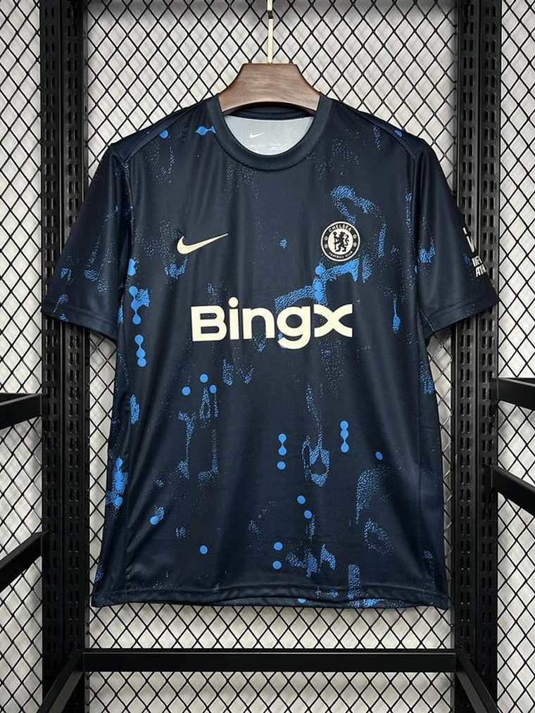 CAMISOLA DO CHELSEA 24/25 AZUL PRE JOGO 2