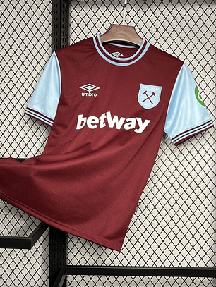 CAMISOLA DO WEST HAM 24/25 VERMELHO
