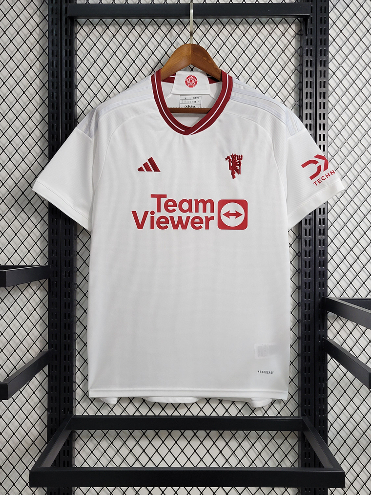 CAMISOLA DO MANCHESTER UNITED 23/24 BRANCO 2