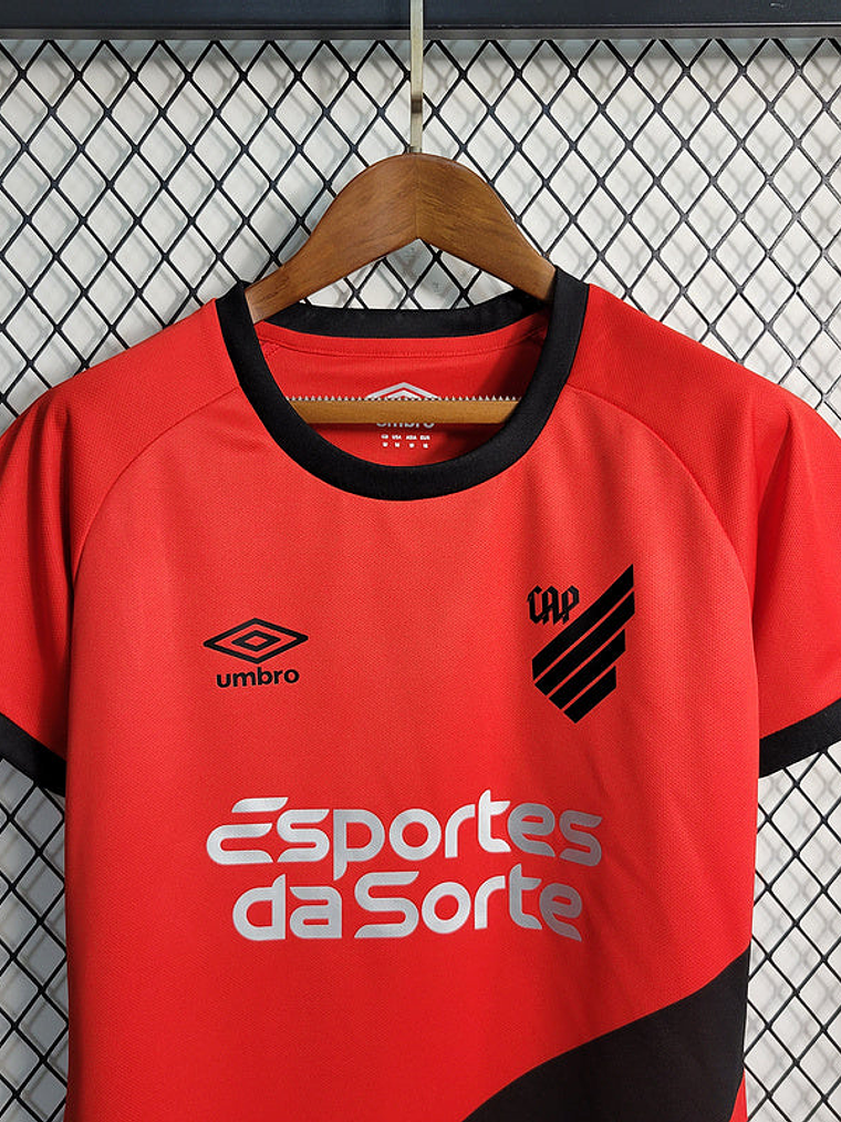 CAMISA FEMININA DO ATLETICO PARANAENSE 23/24 VERMELHO 2