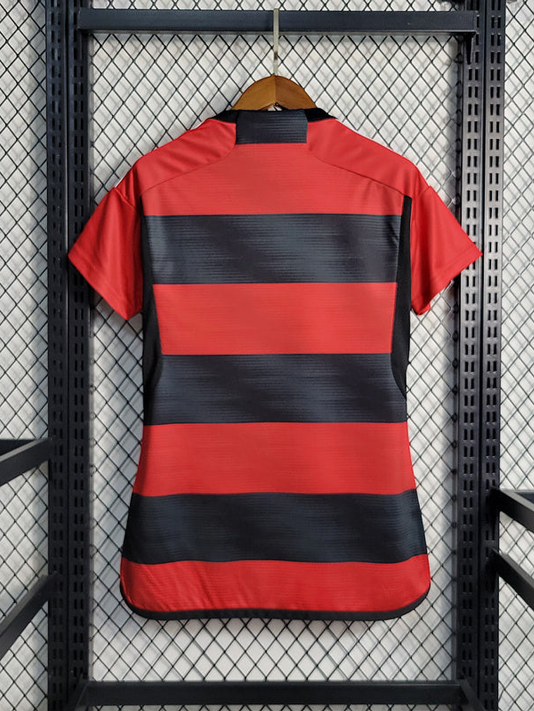CAMISA FEMININA DO FLAMENGO 23/24 VERMELHO E PRETO 2