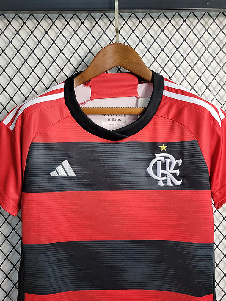 CAMISA FEMININA DO FLAMENGO 23/24 VERMELHO E PRETO 3